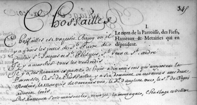 Bailliage de Mâcon en 1666, description de Chauffailles