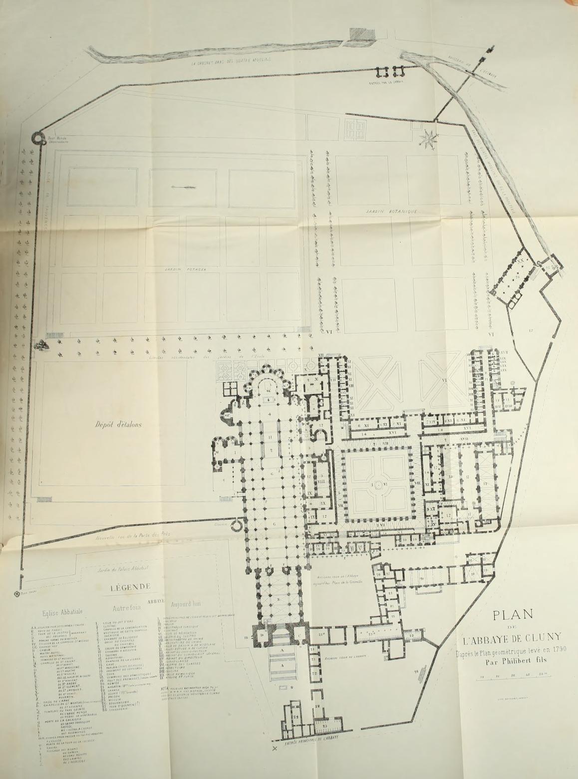 Plan de l'Abbaye de Cluny (Penjon)