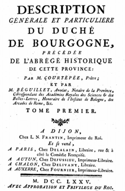 Tome I (1775) 645 pages