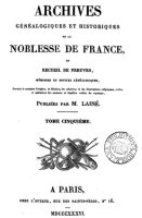 Généalogie des Damas par P. Louis Lainé