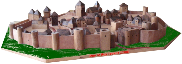 Reconstitution de Dun le Roy, maquette de Thierry Laroche de Mussy-sous-Dun