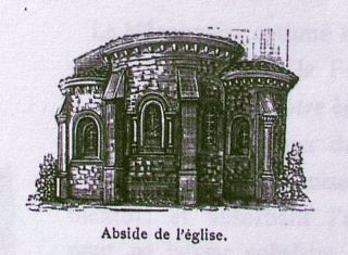 Abside de l'église de Châteauneuf