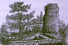 Ruines du château de Vertpré à Tancon