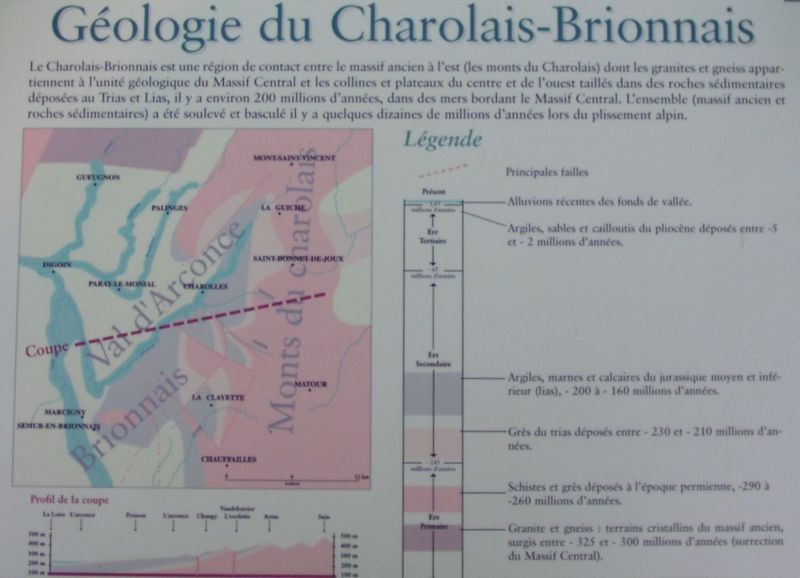 Géologie du Charolais-Brionnais