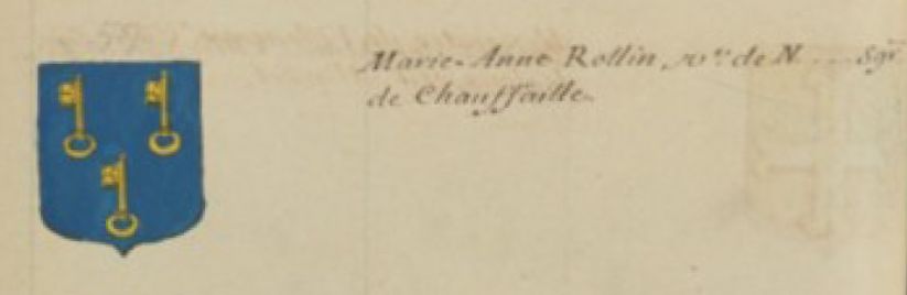 Marie Anne Rollin veuve de Jacques d'Amanzé
