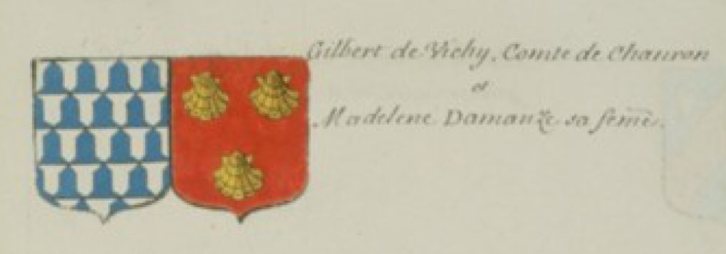 Gilbert de Vichy, comte de Chamron, et Madeleine d'Amanzé sa femme