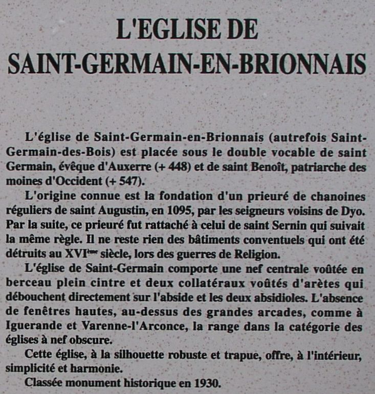Église de St-Germain-en-Brionnais 1
