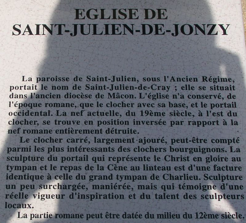 Église romane de St-Julien-de-Jonzy