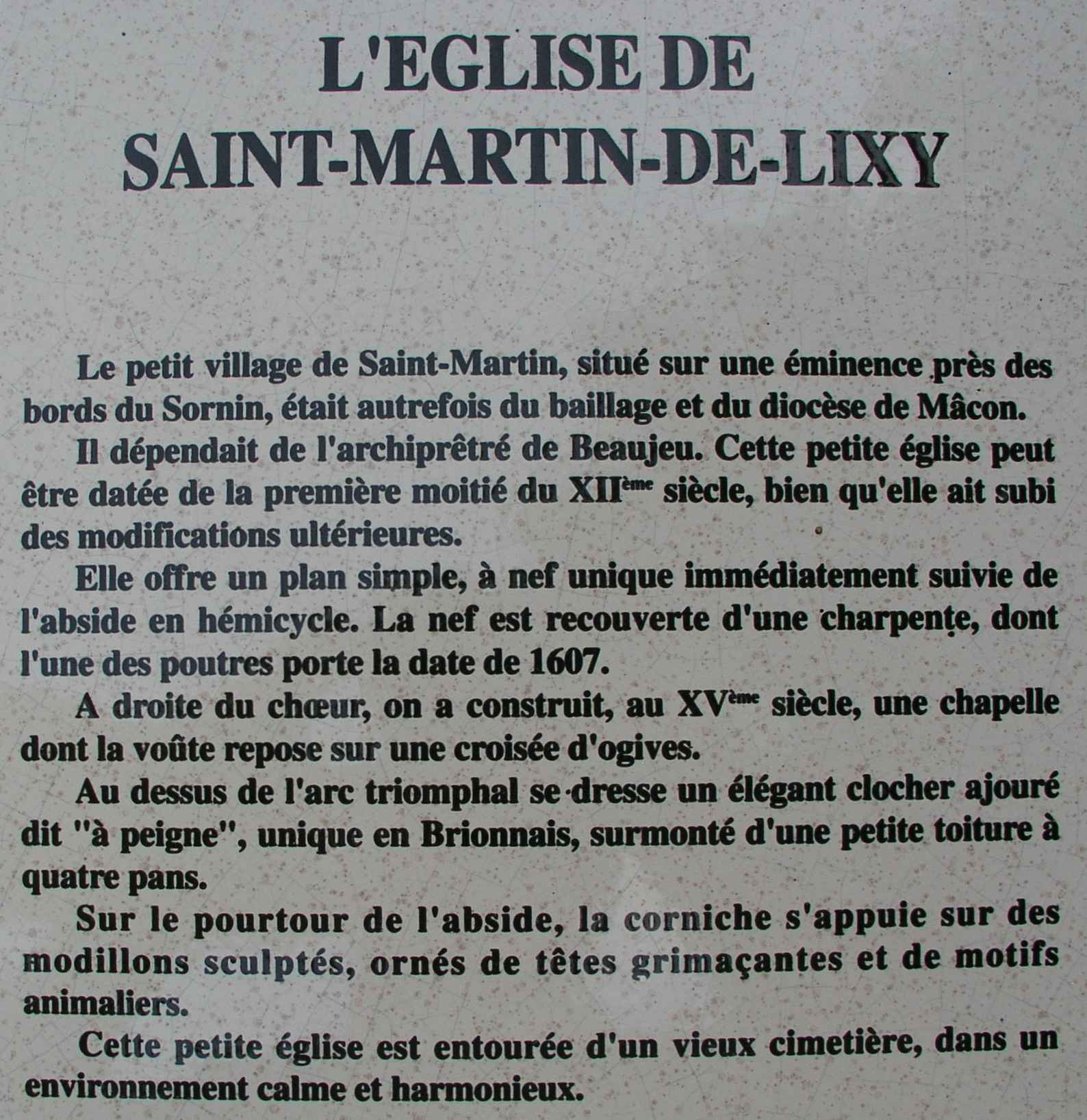 Église de Saint-Martin-de-Lixy - 1
